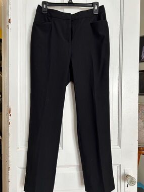INC International Concepts Black Straight Leg Dress Trousers